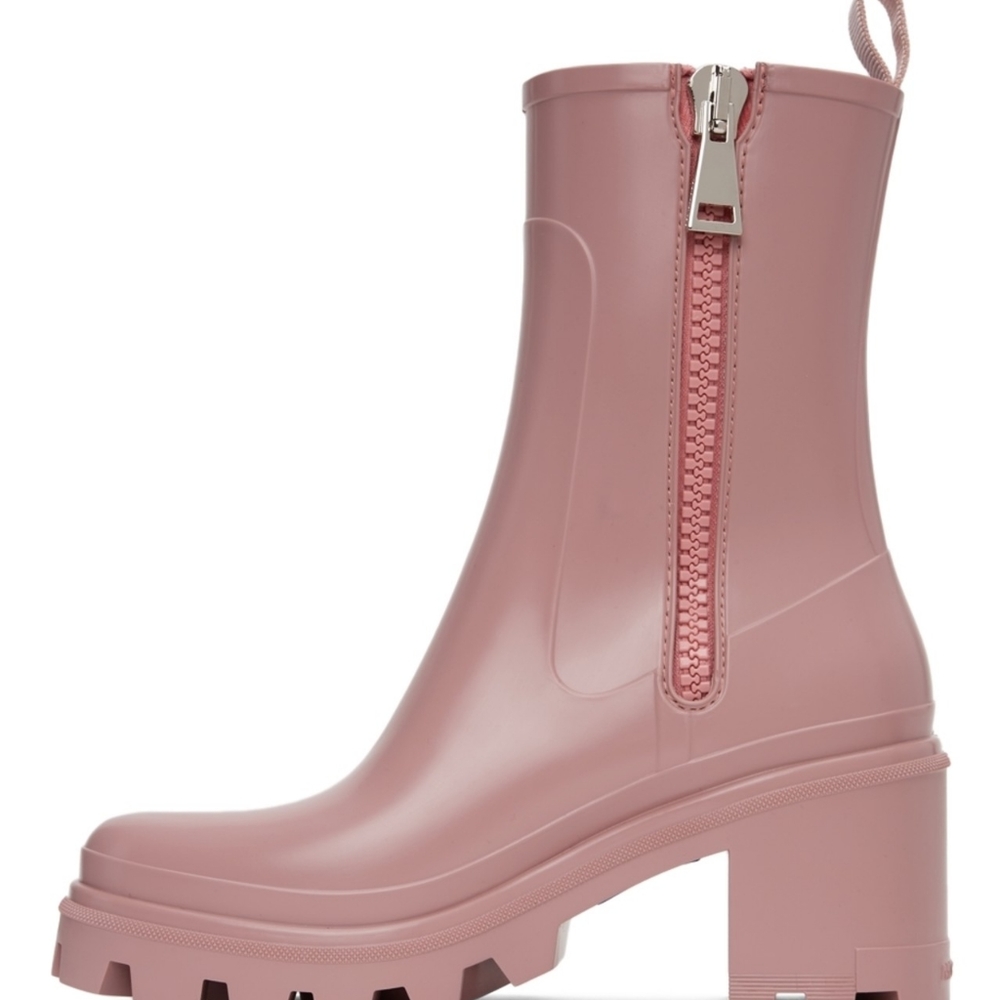 Moncler Women's LoftGrip Dark Pink Rain Boots | New! | Size 8.5 | NWT | - Picture 8 of 15